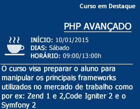 Curso de destaque - WEB DEVELOPER PHP